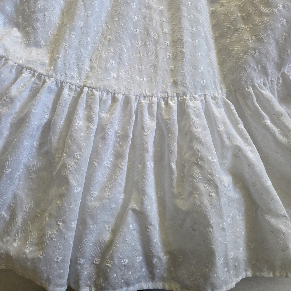 White Ruffled Prairie Dress - Picture 11 of 14